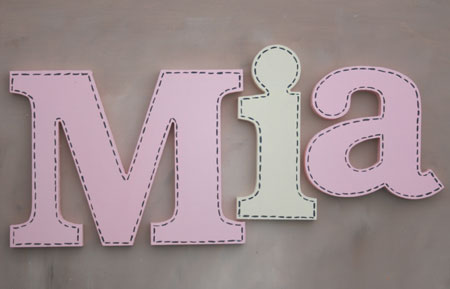 Soft Stitch Girl Letters
