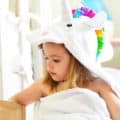 personalized hooded towel - unicorn