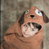 Personalized Hooded Towel for Kids - Dog