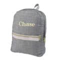 Grey Chambray Medium Backpack