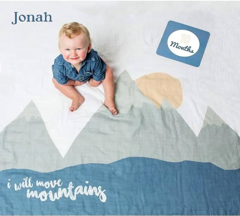 Baby Milestone Blanket - I Will Move Mountains