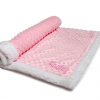 Personalized Pink Popcorn Sherpa Blanket