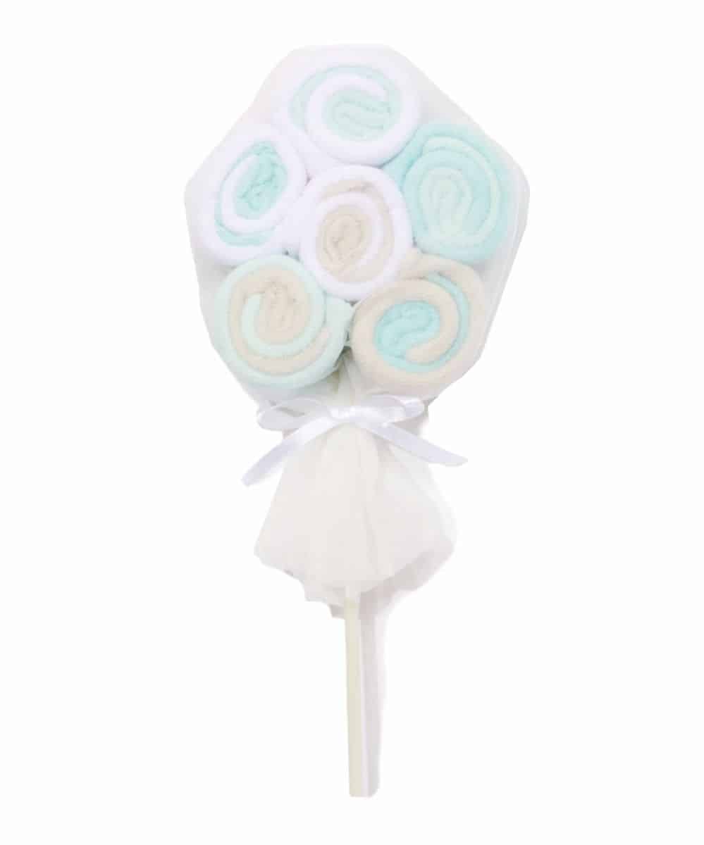Washcloth Lollipop - blue