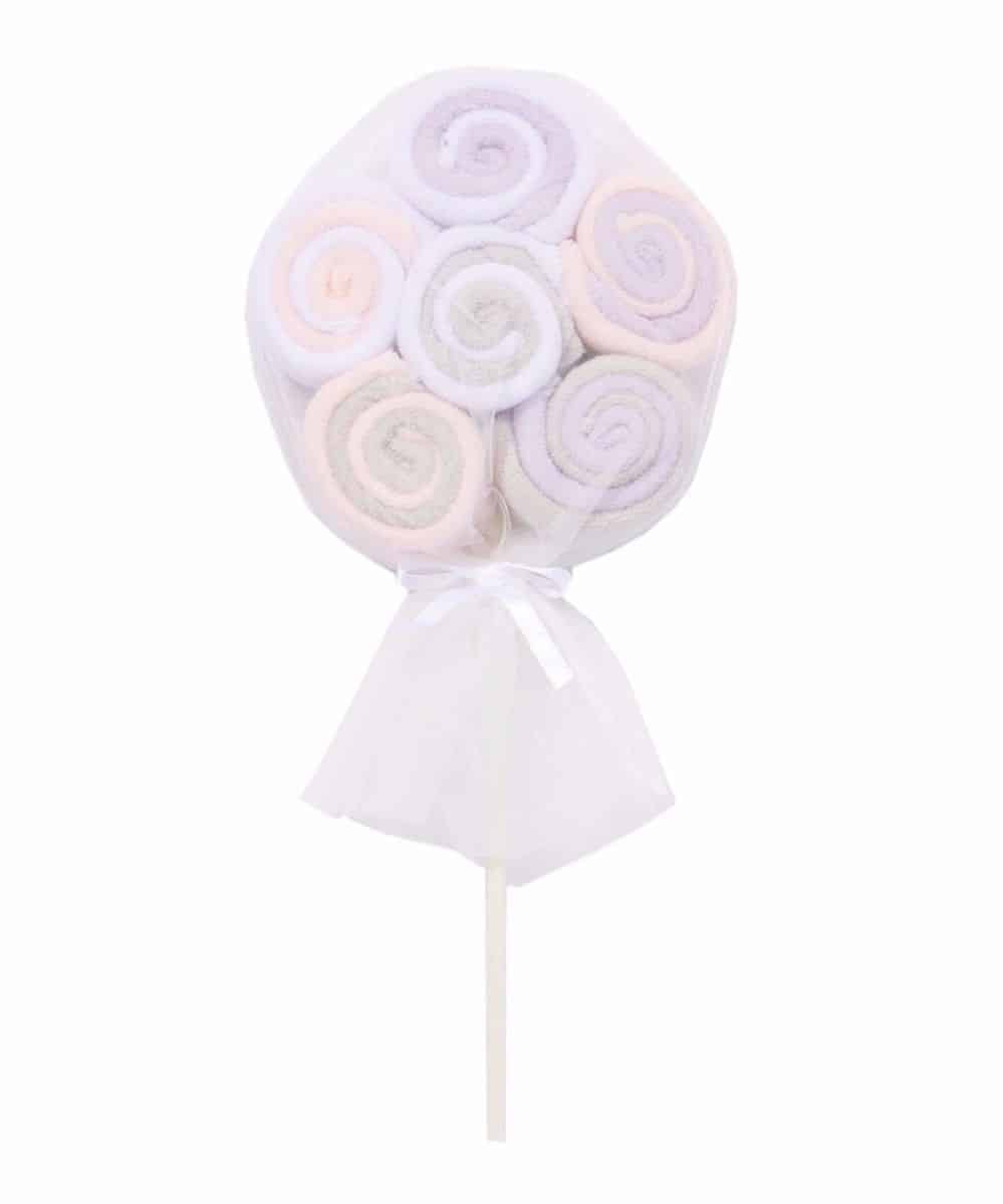 Washcloth Lollipop - Pink