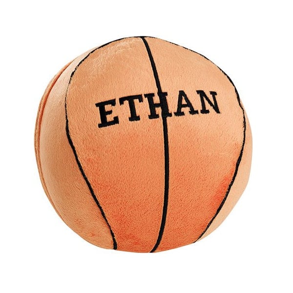 Personalized My First Basketball Sports Ball with Rattle Sound Plush Baby Stuffed Toy with Custom Name 