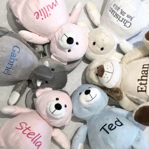 PERSONALIZED & EMBROIDERED STUFFED ANIMALS