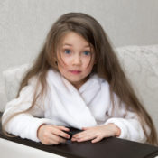 Personalized Kids Robe in White