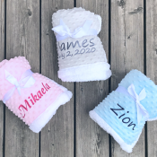 Personalized Baby Sherpa Blankets