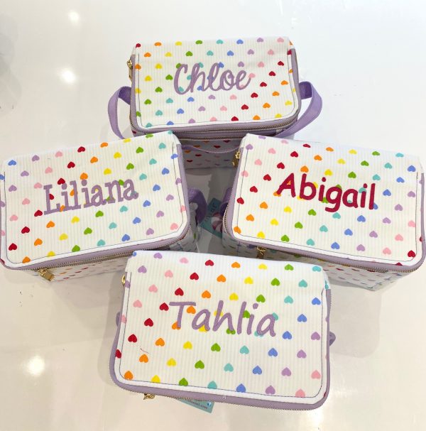 Personalized Lunch Box - Tiny Hearts