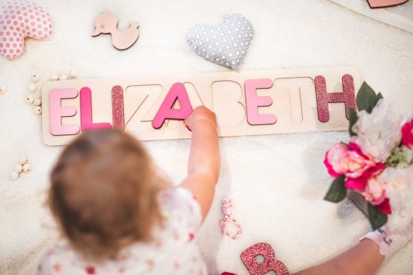 Wooden Name Puzzle - Glitter