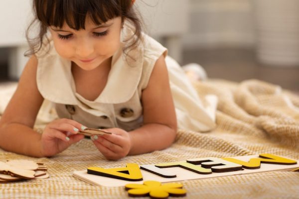 Wooden Name Puzzle - Yellows