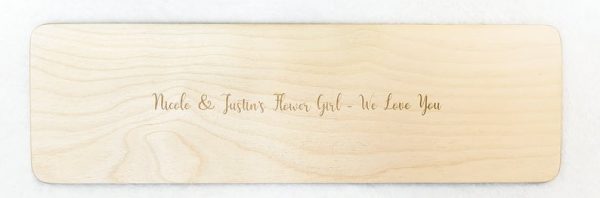 Wooden Name Puzzle - Engraving on Back