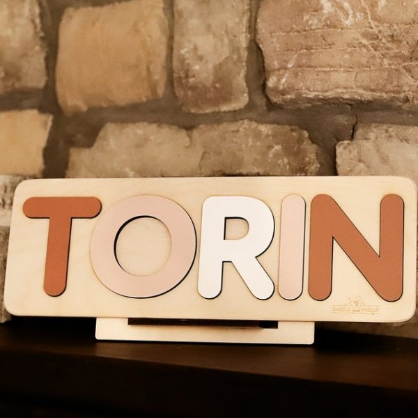 Wooden Name Puzzle - Natural