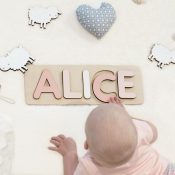 Wooden Name Puzzle - Rose