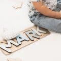 Wooden Name Puzzle - Cloud