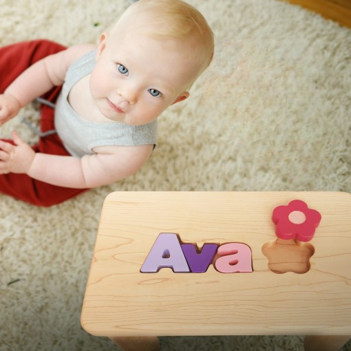 PERSONALIZED KIDS WOODEN STOOLS