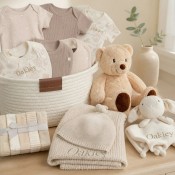 Oats & Apples Ultimate Unisex Personalized Baby Gift Basket
