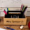 Personalized Bamboo Storage Caddy & Organizer