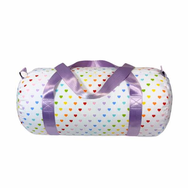 Tiny Hearts Personalized Duffel Bag