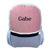 Picnic Seersucker Kids Personalized Backpack