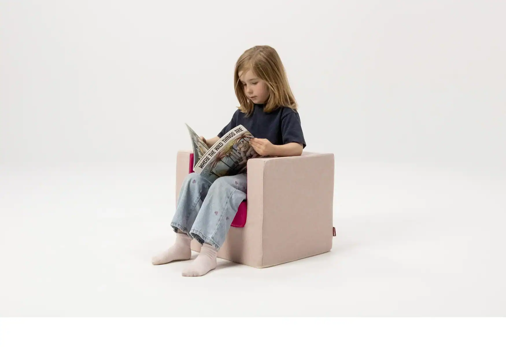 Personalized Cubino Chair by Monte Design - Two Tone Pink - Image 6
