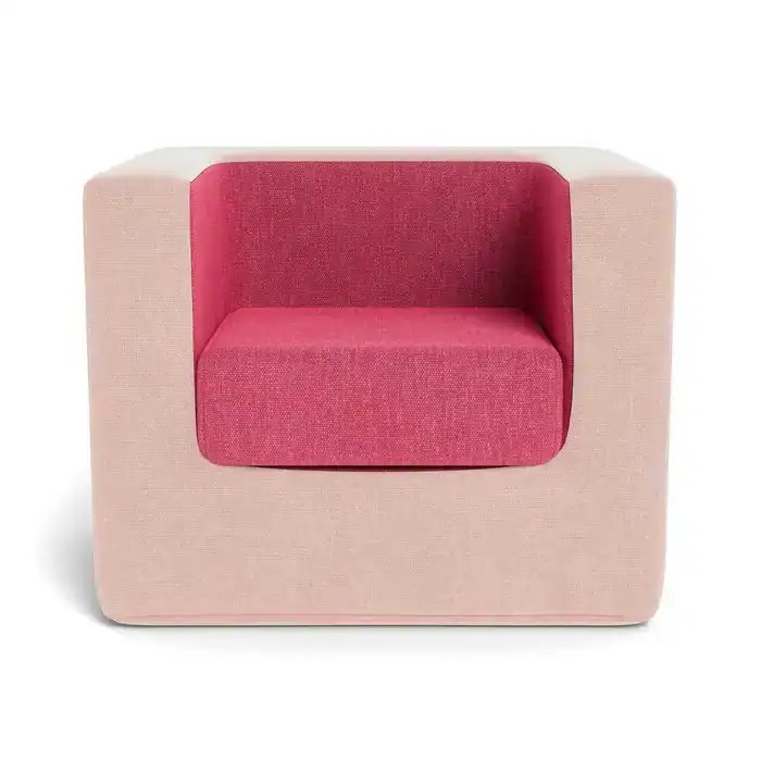Personalized Cubino Chair by Monte Design - Two Tone Pink - Image 2