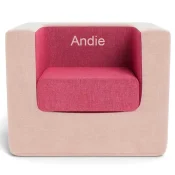 Personalized Cubino Chair by Monte Design - Two Tone Pink