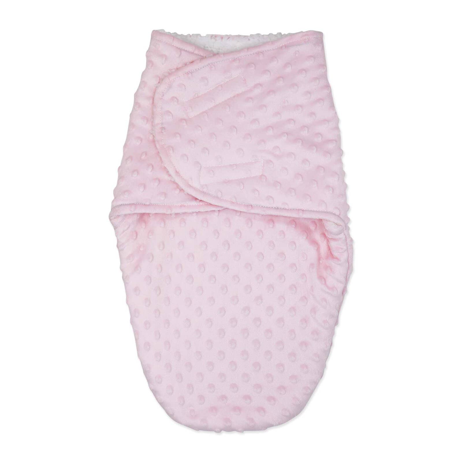 Personalized Light Pink Popcorn Swaddle Blanket Bag - Image 2