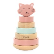 Personalized Wooden Stacking Toy - Cat