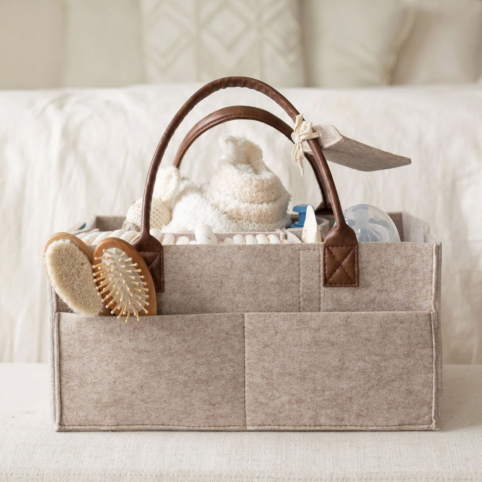 Personalized Diaper Caddy Organizer - Image 2