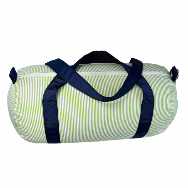 Grasshopper Seersucker Personalized Duffel Bag - Image 2