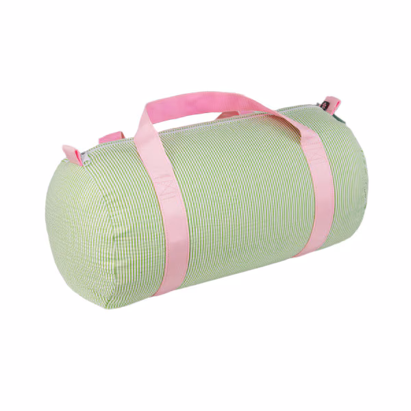 Sweetpea Seersucker Personalized Duffel Bag - Image 3