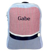 Picnic Seersucker Toddler Personalized Backpack