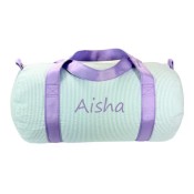 Mermaid Seersucker Personalized Duffel Bag