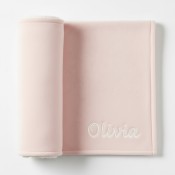 Personalized Pink Cloud Sherpa Blanket