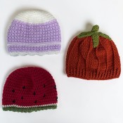 Hand Crochet Hats: 6-12 months