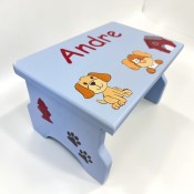 Personalized Stool - Puppies