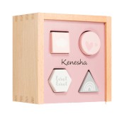Personalized Pink Shape Sorting Box