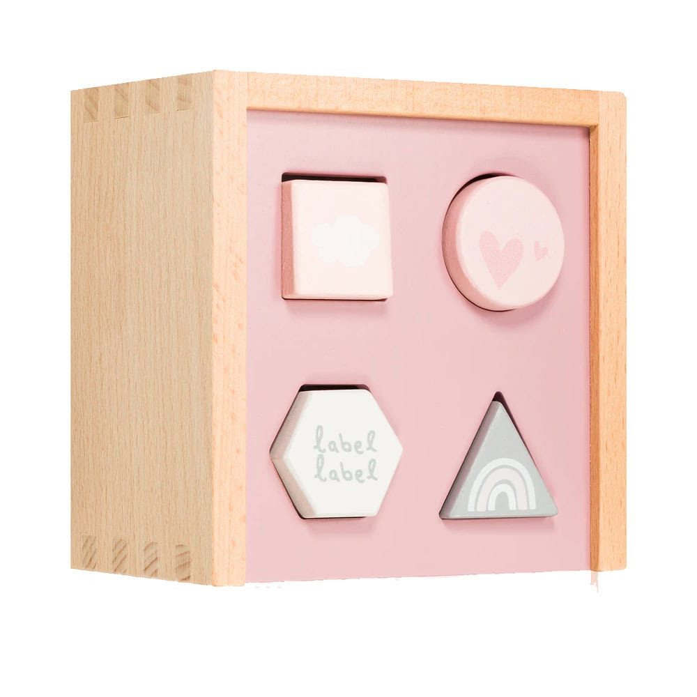 Personalized Pink Shape Sorting Box - Image 2