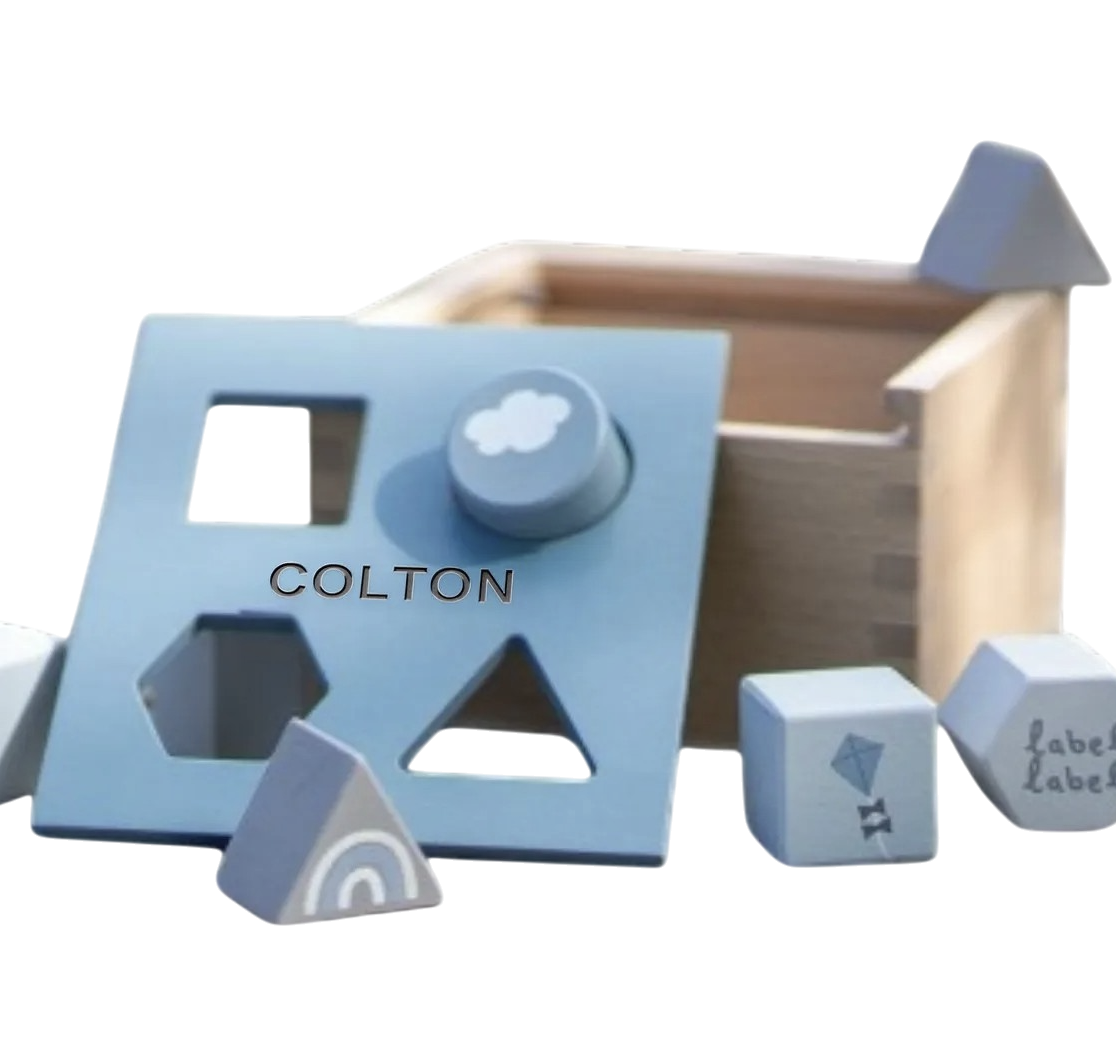 Personalized Blue Small Sorting Box