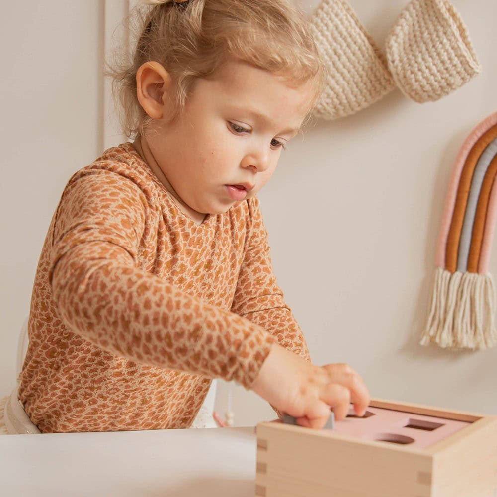 Personalized Pink Shape Sorting Box - Image 5
