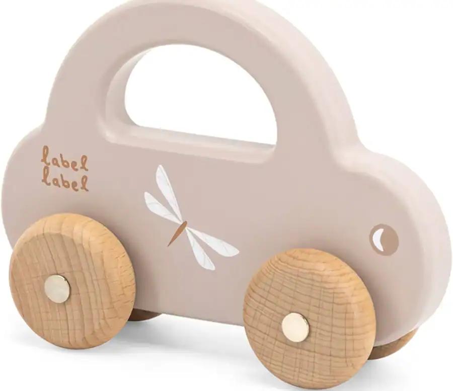 Personalized Nougat Wooden Toy Car - Image 2