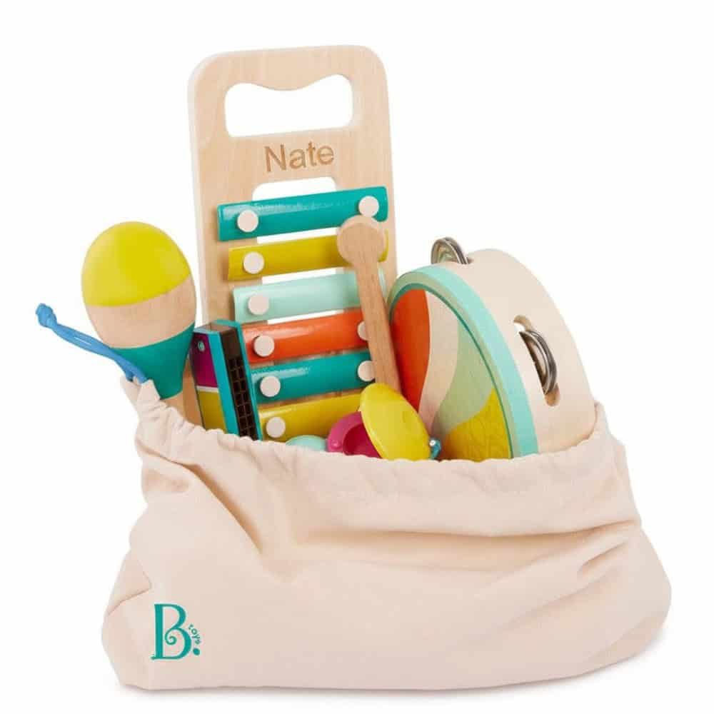 Personalized Wooden Musical Instruments Set