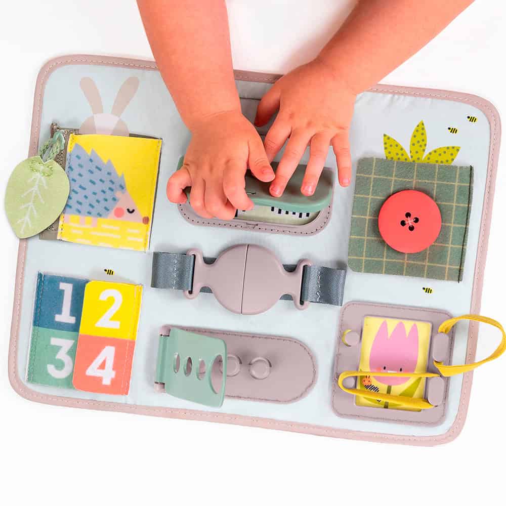Personalized Activity Buckles Busy Board by Taf Toys - Image 2