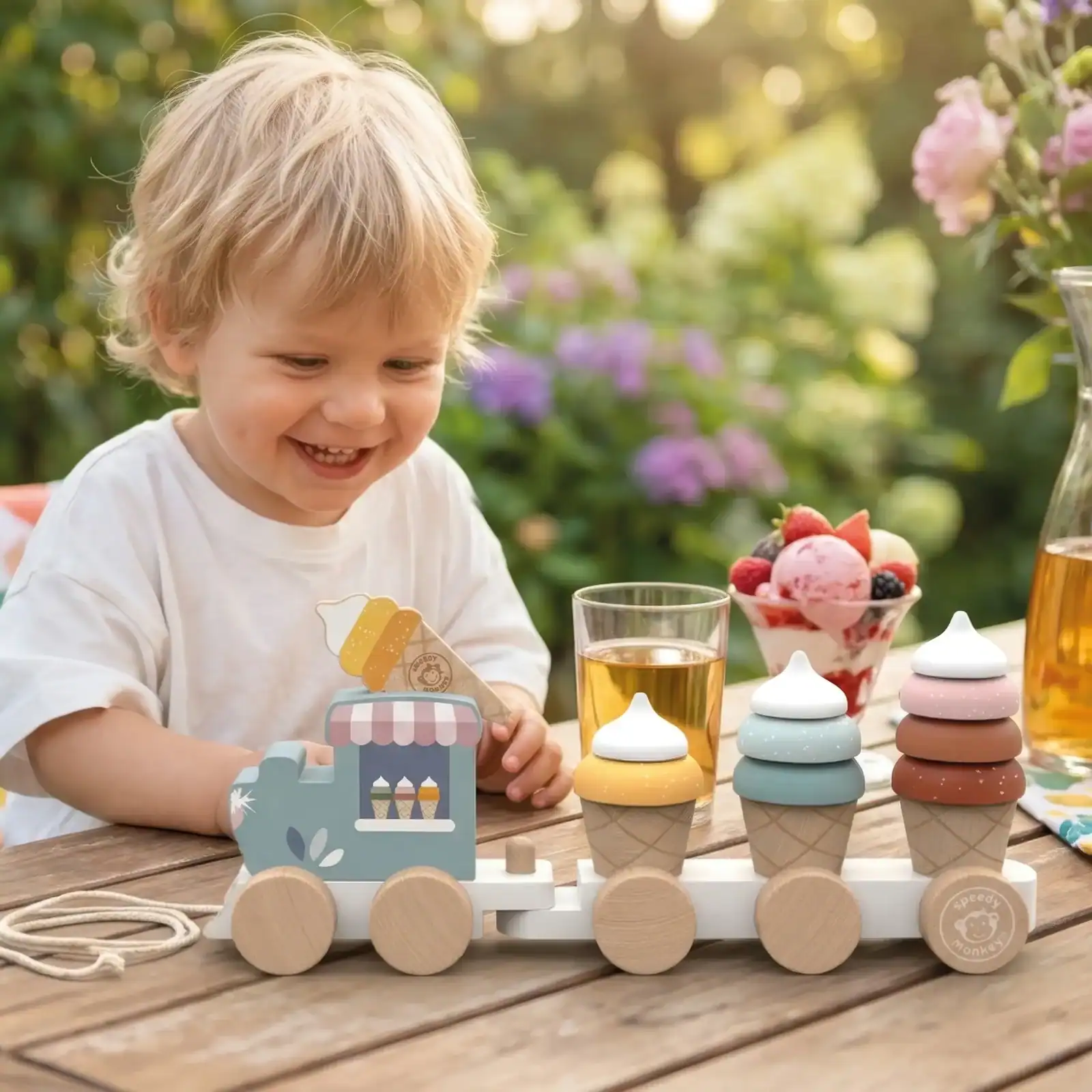 Wooden Ice Cream Train - Image 2