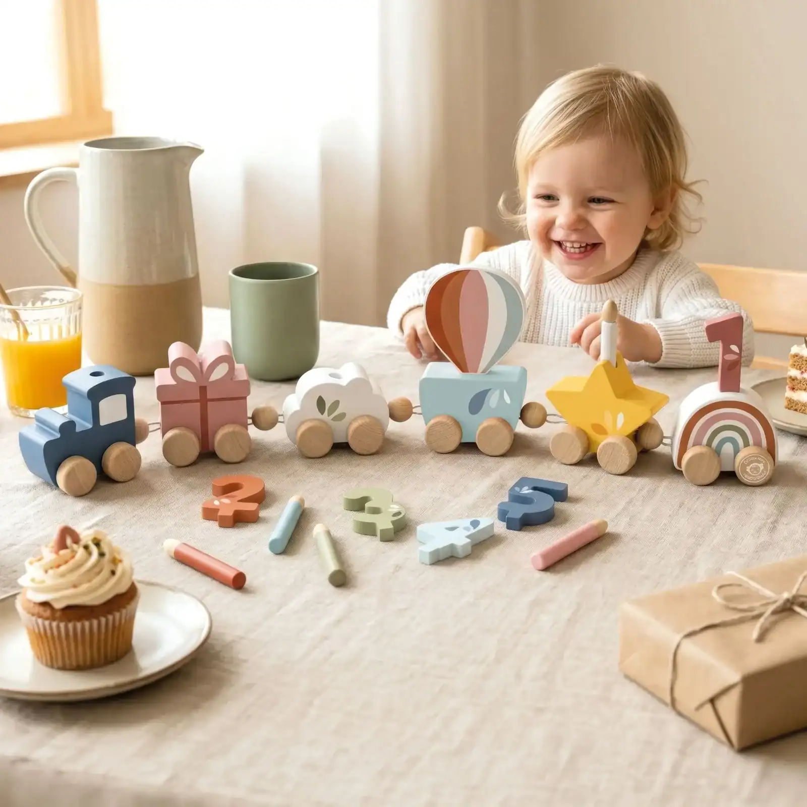 Wooden Birthday Train - Image 3