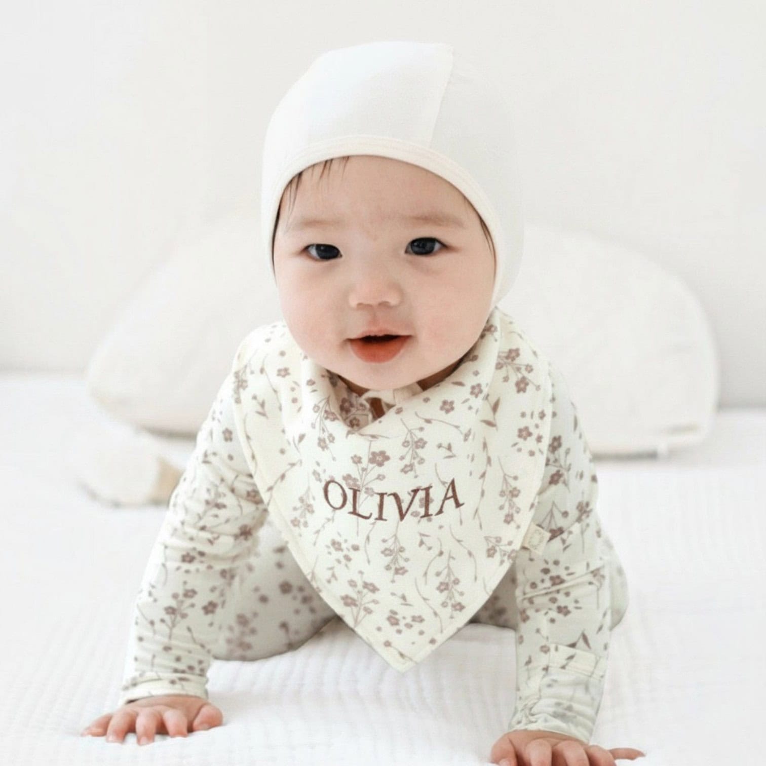 Personalized Bandana Bib - Posies